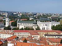 Vilnius: pohľad zo zvonice, 7.8.2013 Vilnius