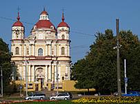 Vilnius: kostol sv. Petra a Pavla, 7.8.2013 Vilnius