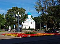 Daugavpils: pravoslávna kaplnka sv. Alexandra Nevského, 6.8.2013 Daugavpils