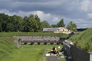 Daugavpils: Nikolaja vārti, Daugavpils cietoksnis, pevnosť, 10.7.2022 Daugavpils