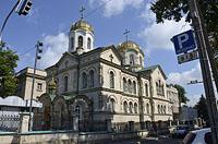 Kišiňov: Catedrala Sfântul Mihail Arhanghelul, Bulevardul Ștefan cel Mare și Sfînt, 31.7.2019 Kisinev