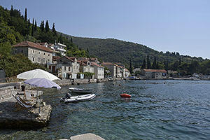Čierna Hora: Boka kotorska, Lepetane, 17.8.2021 Cierna Hora