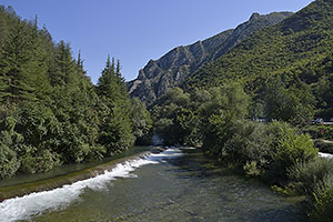 Skopje: rieka Treska, Matka, 8.8.2021 Skopje