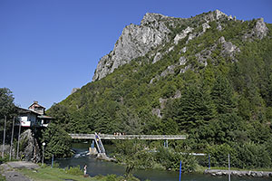 Skopje: rieka Treska, Matka, 8.8.2021 Skopje