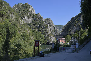 Skopje: vodná elektráreň Matka, 8.8.2021 Skopje