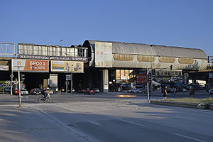 Skopje: železničná stanica, 8.8.2021 Skopje