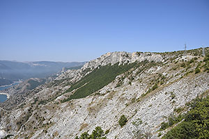 Skopje: jazero Kozjak na rieke Treska, 10.8.2021 Skopje