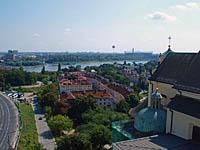 Varšava: výhľad zo zvonice kostola sv. Anny, 11.8.2013 Varsava