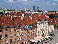 Varšava: výhľad zo zvonice kostola sv. Anny, 11.8.2013 Varsava