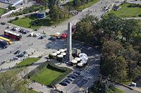 Varšava: pohľad na mesto z paláca Kulturi i Nauki, 29.9.2017 Varsava