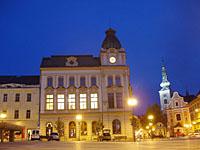 Prerov: nocne Masarykovo namestie, 10.9.2005 Prerov