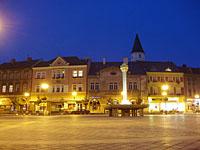 Prerov: nocne Masarykovo namestie, 10.9.2005 Prerov