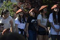 Braga: študentské oslavy Enterro da Gata vo fontáne, 15.5.2019 Braga