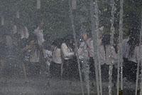 Braga: študentské oslavy Enterro da Gata vo fontáne, 15.5.2019 Braga
