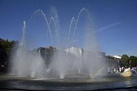 Braga: študentské oslavy Enterro da Gata vo fontáne, 15.5.2019 Braga