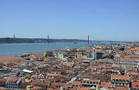 Lisabon: výhľad z Miradouro do Castelo de Sao Jorge, 11.5.2019 Lisabon