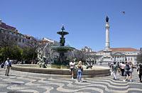 Lisabon: Praça Dom Pedro IV (Rossio), 11.5.2019 Lisabon
