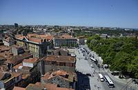 Porto: výhľad z Torre dos Clérigos, 13.5.2019 Porto