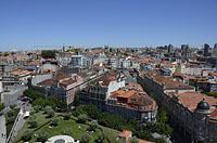 Porto: výhľad z Torre dos Clérigos, 13.5.2019 Porto