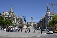 Porto: Praça da Liberdade, Avenida dos Aliados, 13.5.2019 Porto