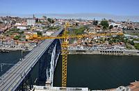 Porto: výhľad z Miradouro da Serra do Pilar, Ponte de Dom Luís I, 13.5.2019 Porto