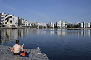 Stockholm: Årstaviken, Liljeholmskajen, 21.7.2022 Stockholm
