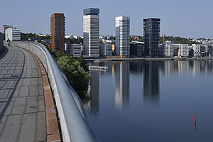 Stockholm: Årstabron, Årstaviken, 21.7.2022 Stockholm