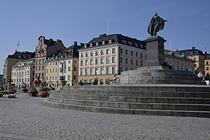Stockholm: Gustav III, Skeppsbron, 21.7.2022 Stockholm