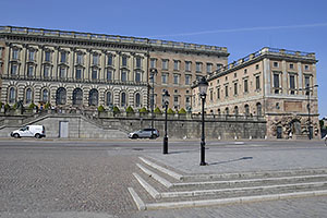 Stockholm: Kungliga slottet, kráľovský palác, 21.7.2022 Stockholm
