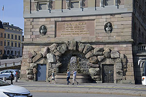 Stockholm: Kungliga slottet, kráľovský palác, 21.7.2022 Stockholm
