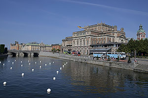 Stockholm: Operahuset, Strömgatan, 21.7.2022 Stockholm