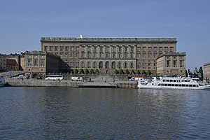Stockholm: Kungliga slottet, kráľovský palác, 21.7.2022 Stockholm