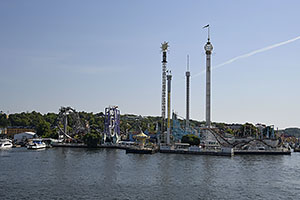 Stockholm: Tivoli Gröna Lund, Djurgårdsstaden, 21.7.2022 Stockholm