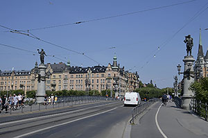 Stockholm: Djurgårdsbron, 21.7.2022 Stockholm