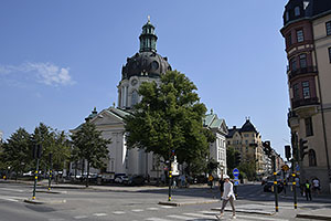 Stockholm: Gustaf Vasa kyrka, Odenplan, 21.7.2022 Stockholm