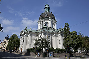 Stockholm: Gustaf Vasa kyrka, Odenplan, 21.7.2022 Stockholm