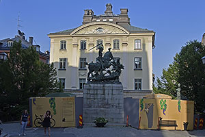Stockholm: Sankt Göran och draken, Köpmantorget, 21.7.2022 Stockholm