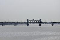 Dnipro: Amurský most, 14.9.2018 Ukrajina, Dnipro