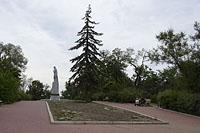 Dnipro: park Tarasa Ševčenka, Monastyrsky ostrov, 14.9.2018 Ukrajina, Dnipro