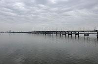 Dnipro: Centrálny most, 15.9.2018 Ukrajina, Dnipro