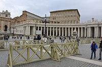 Vatikán: Piazza San Pietro, Palazzo Apostolico, 11.4.2018 Vatikan