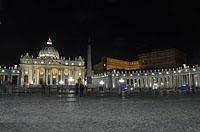 Vatikán: Piazza San Pietro, Basilica Papale di San Pietro in Vaticano, Palazzo Apostolico, 12.4.2018 Vatikan