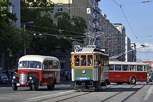 Bratislava: sprievod k výročiu 130 rokov MHD v Bratislave, 6.9.2025 Bratislava DOD DPB 2025