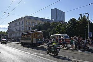 Bratislava: sprievod k výročiu 130 rokov MHD v Bratislave, 6.9.2025 Bratislava DOD DPB 2025