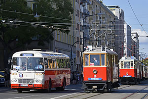 Bratislava: sprievod k výročiu 130 rokov MHD v Bratislave, 6.9.2025 Bratislava DOD DPB 2025