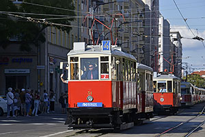 Bratislava: sprievod k výročiu 130 rokov MHD v Bratislave, 6.9.2025 Bratislava DOD DPB 2025