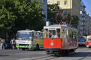 Bratislava: sprievod k výročiu 130 rokov MHD v Bratislave, 6.9.2025 Bratislava DOD DPB 2025