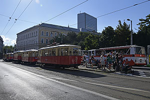Bratislava: sprievod k výročiu 130 rokov MHD v Bratislave, 6.9.2025 Bratislava DOD DPB 2025