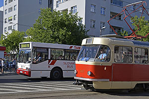 Bratislava: sprievod k výročiu 130 rokov MHD v Bratislave, 6.9.2025 Bratislava DOD DPB 2025