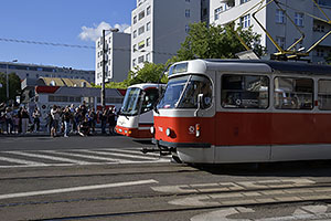 Bratislava: sprievod k výročiu 130 rokov MHD v Bratislave, 6.9.2025 Bratislava DOD DPB 2025
